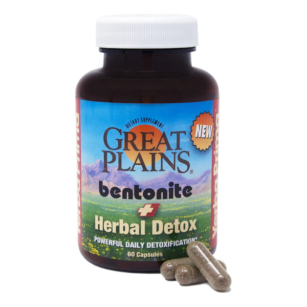 Arcilla Bentonita Con Hierbas Detox 60 Caps Limpieza Interna Yerba Prima