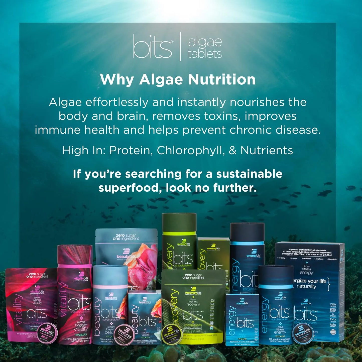 Tabletas Orgánicas De Espirulina Superalimento Para Energía Y Concentración
