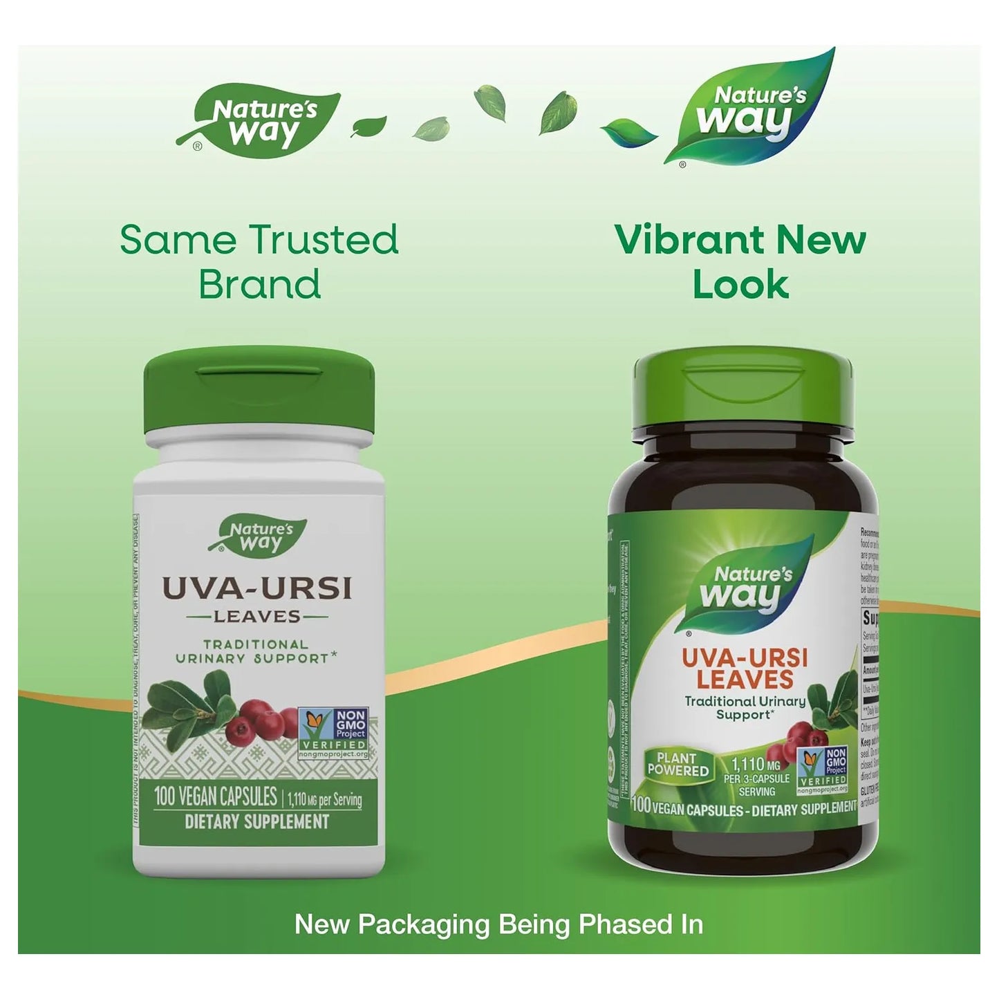 Uva Ursi 1110 Mg Soporte Urinario Tradicional 100 Capsulas Veganas NatureS Way