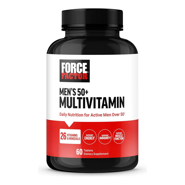 Force Factor Multivitaminico 50 Plus Hombre 26 Vitaminas Minerales Energia E Inmunidad