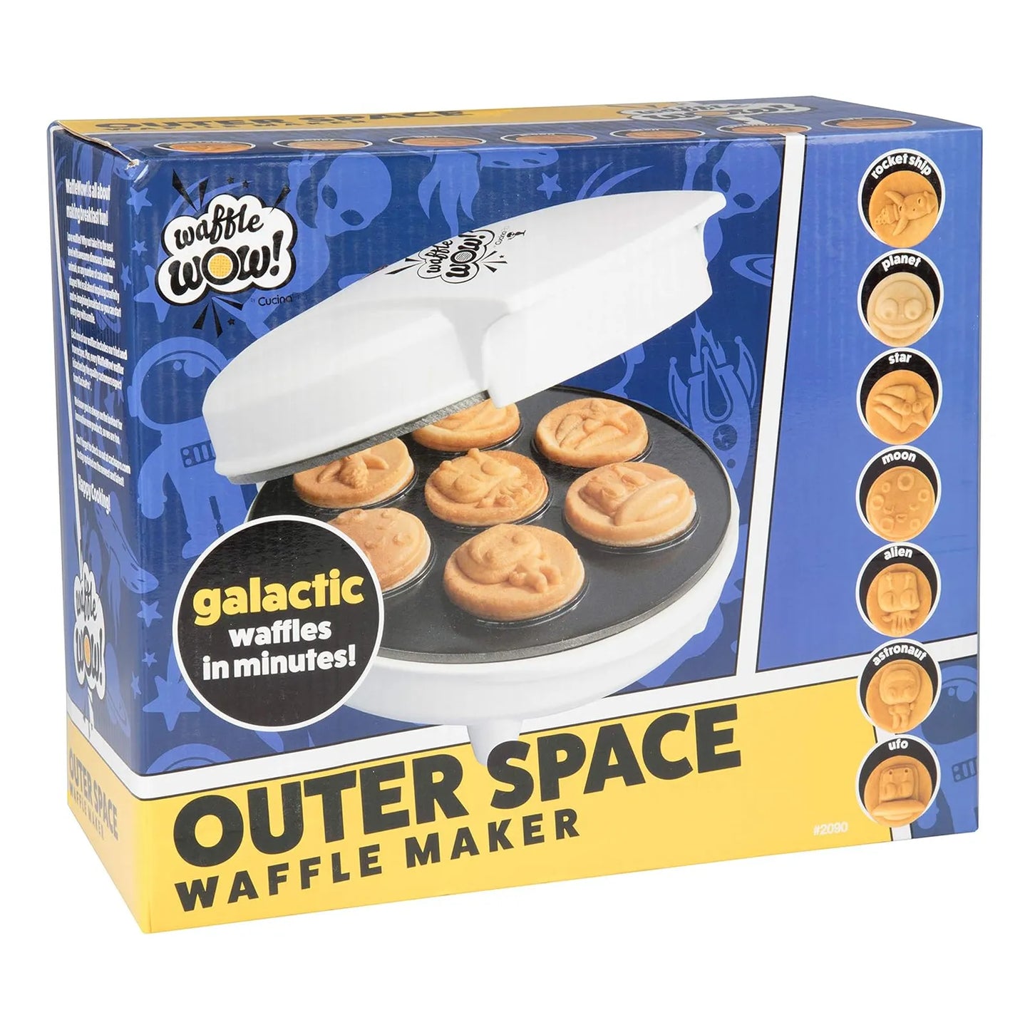 Maquina Waffles Figuras Espacio Exterior 7 Surtidas Desayuno Divertido