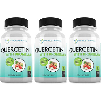 Quercetina 800mg Con Bromelina 165mg 120 Cápsulas Veganas Suplemento Antioxidante