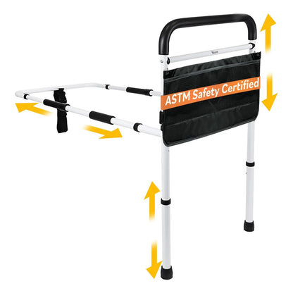 Riel De Cama Ajustable Para Adultos Mayores Certificado ASTM CPSC Soporte 300 Lbs