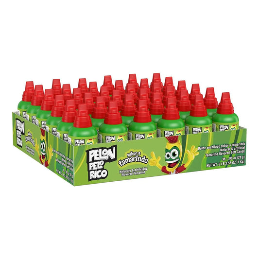 Caramelos Pelon Pelo Rico Sabor Tamarindo Original 36 Botellas Exprimibles
