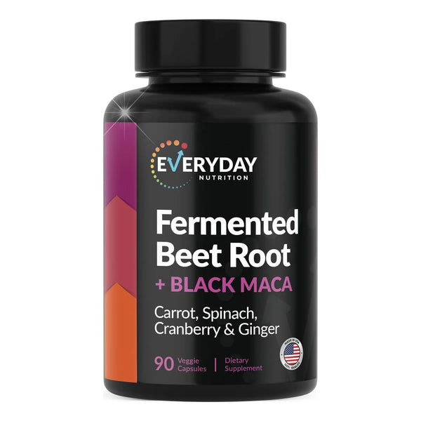 Cápsulas De Raíz De Remolacha Fermentada Maca Negra Espinaca 90 Unidades Energía Y Salud