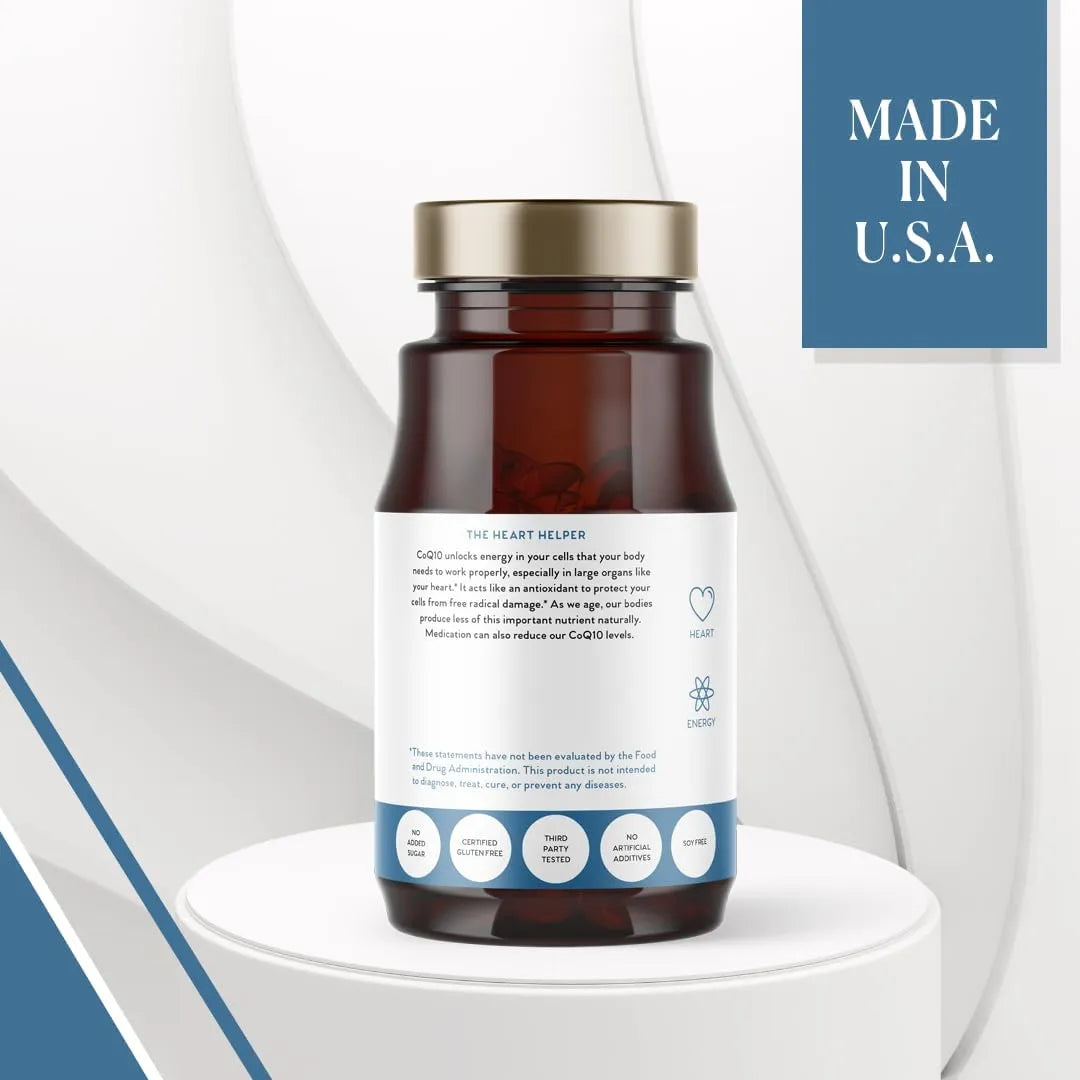 Coenzima Q10 100 Mg Antioxidante Energía Celular Salud Cardíaca