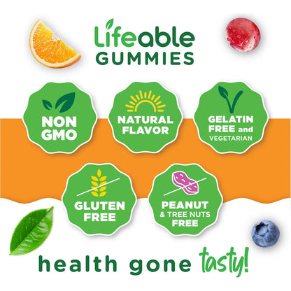 Gomitas Vitamina D3 10000IU Sabor Fresa Fortalece Huesos E Inmunidad 90 Unidades