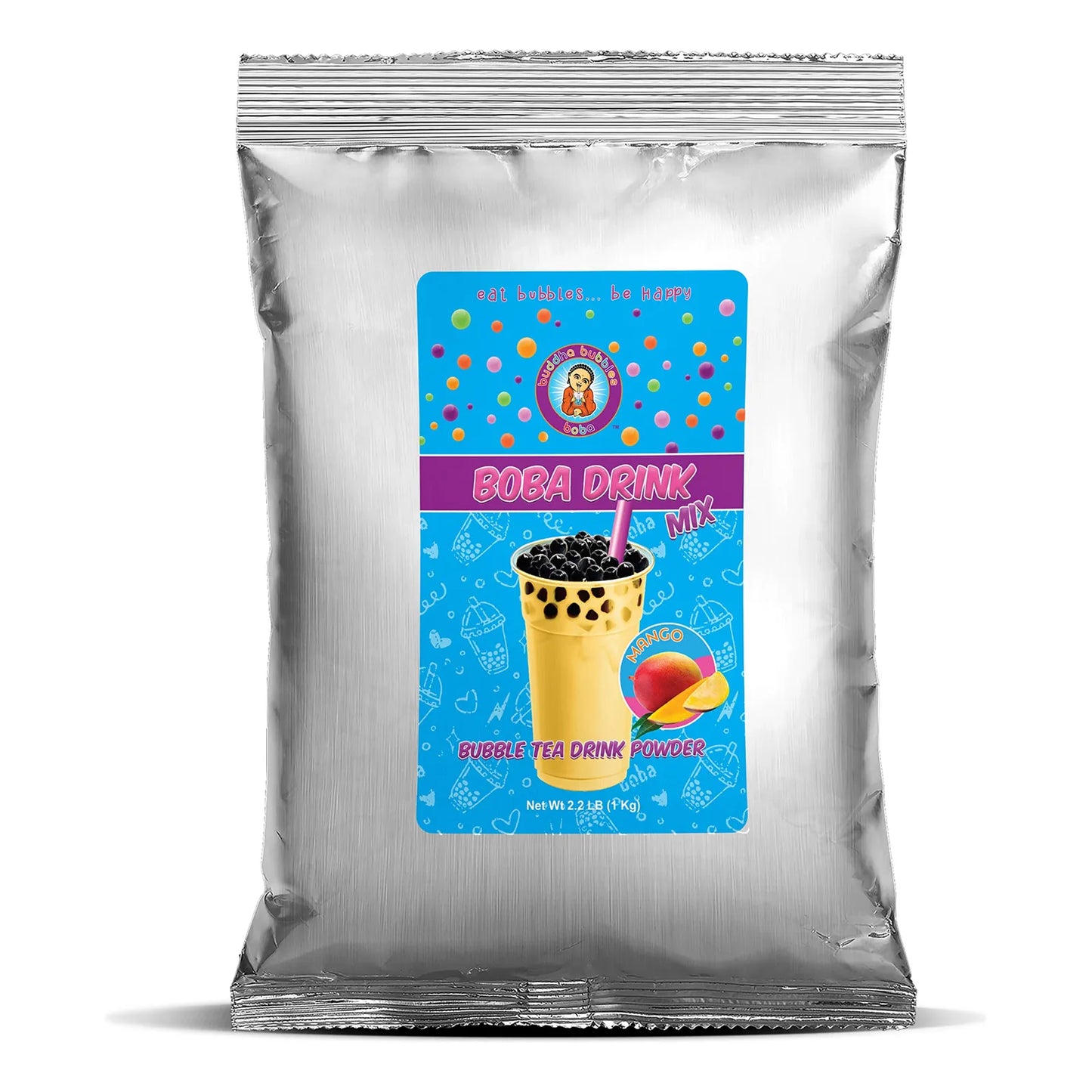 Té De Burbujas Sabor Frutas Tropicales 500 Ml Con Perlas De Mango