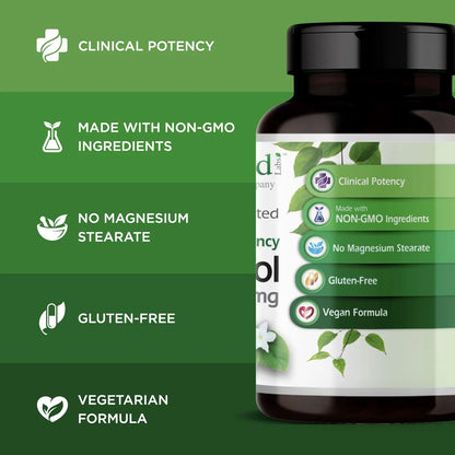 Emerald Labs Resveratrol Suplemento Antioxidante 30 Cápsulas Veganas