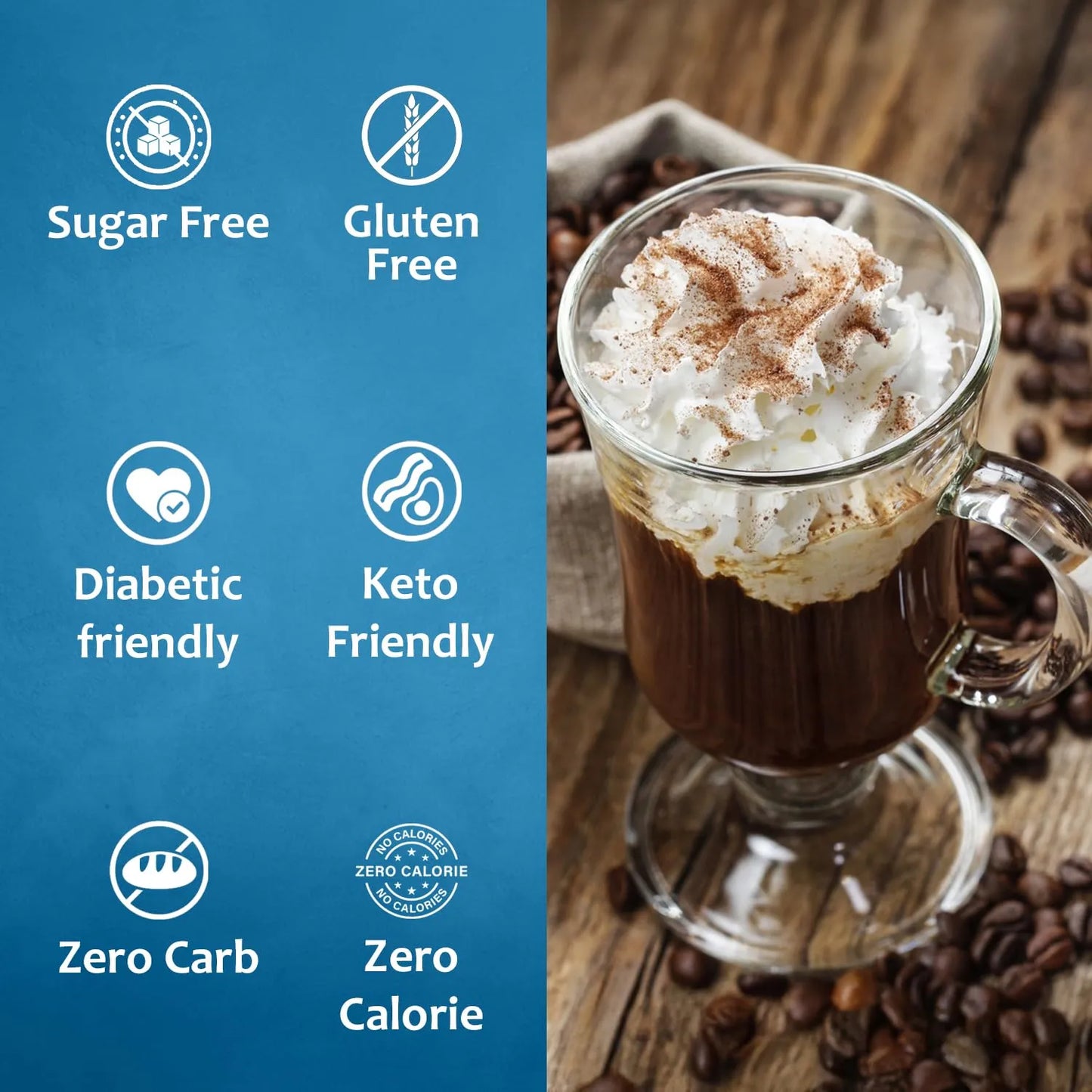 Jarabe De Crema Irlandesa Sin Azucar 0 Calorias 750 Ml Premium Kosher