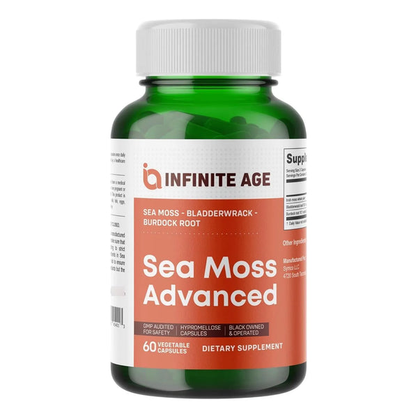 Cápsulas De Musgo Marino Irlandés 1250 Mg 60 Unidades Vegano EEUU