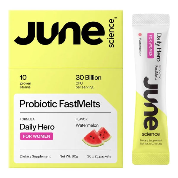 Daily Hero Mujer Fast Melt Pre Probiótico Sabor Sandía 30 Sobres Salud Digestiva