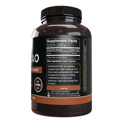 Capsulas De Cacao Puro 365 Unidades Ingrediente Original Energia Natural