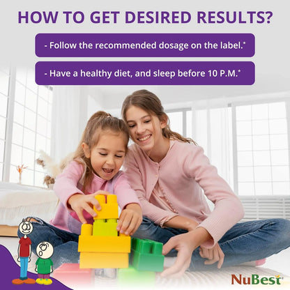 Vitaminas NuBest Niños Apoyo Inmunidad Fuerza Ósea 60 Tabletas Masticables
