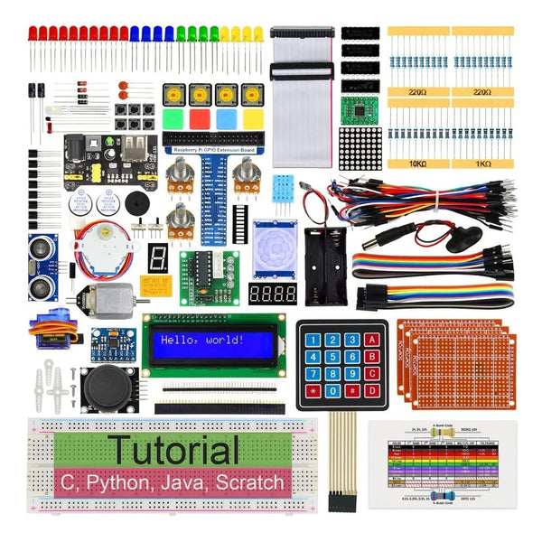 Freenove Ultimate Starter Kit Para Raspberry Pi 4B 3B+ Con Tutoriales Y 223 Componentes