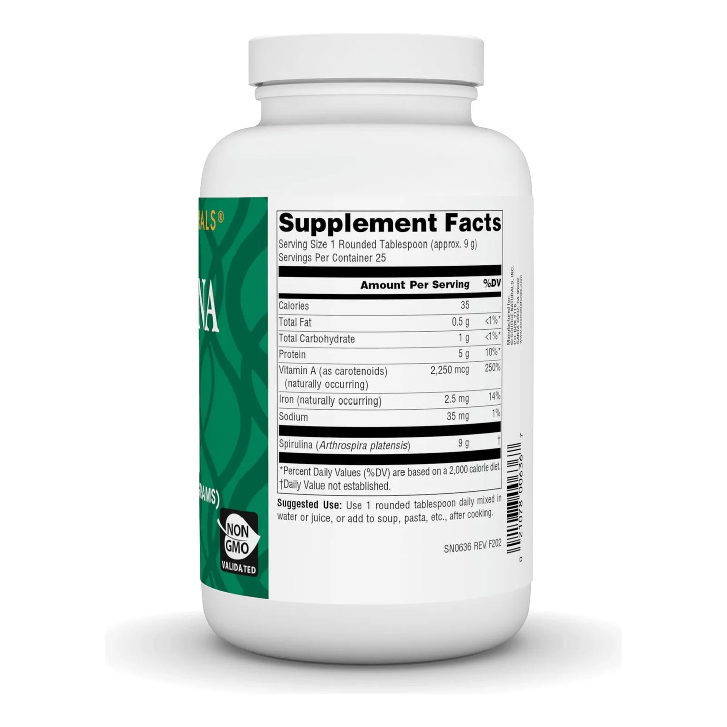 Polvo De Spirulina 226g Apoyo Inmunológico Proteína Natural Source Naturals
