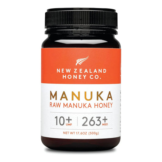 Miel De Manuka Cruda UMF 10+ MGO 263+ 500g Certificada Nueva Zelanda Honey Co