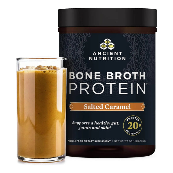 Proteina Caldo De Huesos Ancient Nutrition Caramelo Salado 506 Gr Colageno Piel Intestinal