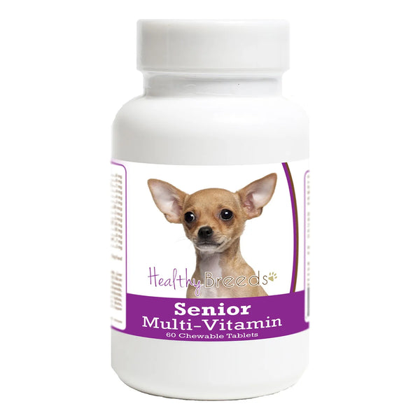 Tabletas Multivitamínicas Para Perros Mayores Chihuahua 60 Unidades Suplemento Nutricional