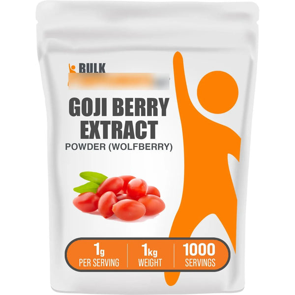 Extracto En Polvo De Bayas De Goji 1000 Mg Puro Y Natural Para Bienestar Diario