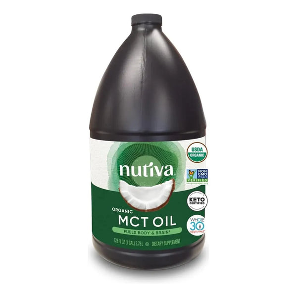 Aceite Mct Organico Nutiva 1 Galon Sin Omg C8 C10 Dieta Cetogenica