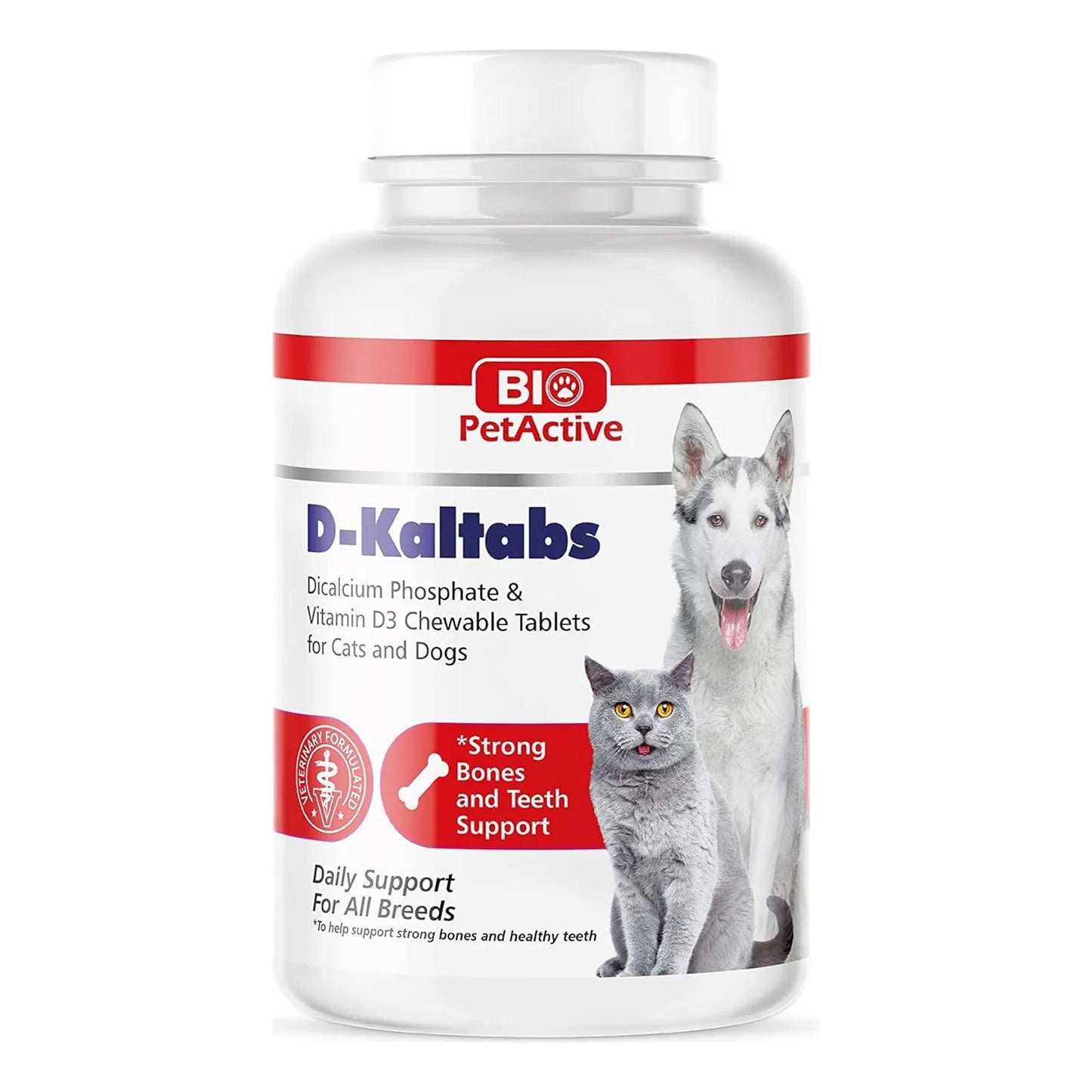 Vitamina D3 Calcio Masticable Para Perros Y Gatos 84 Tablas D-Kaltabs