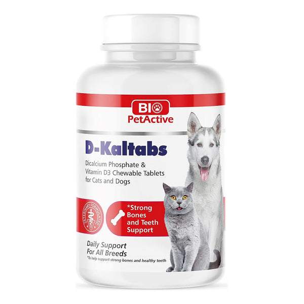 Vitamina D3 Calcio Masticable Para Perros Y Gatos 84 Tablas D-Kaltabs