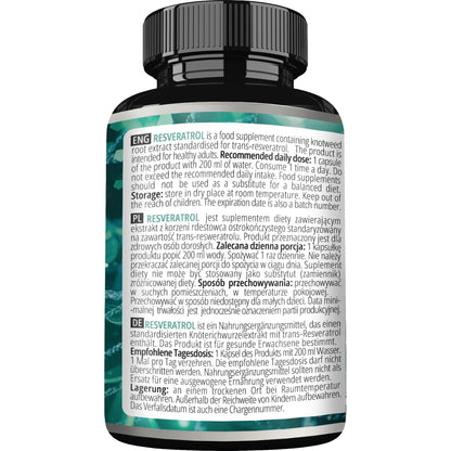 Resveratrol 400 Mg 60 Capsulas Veganas Antioxidante Natural Apollo's Hegemony
