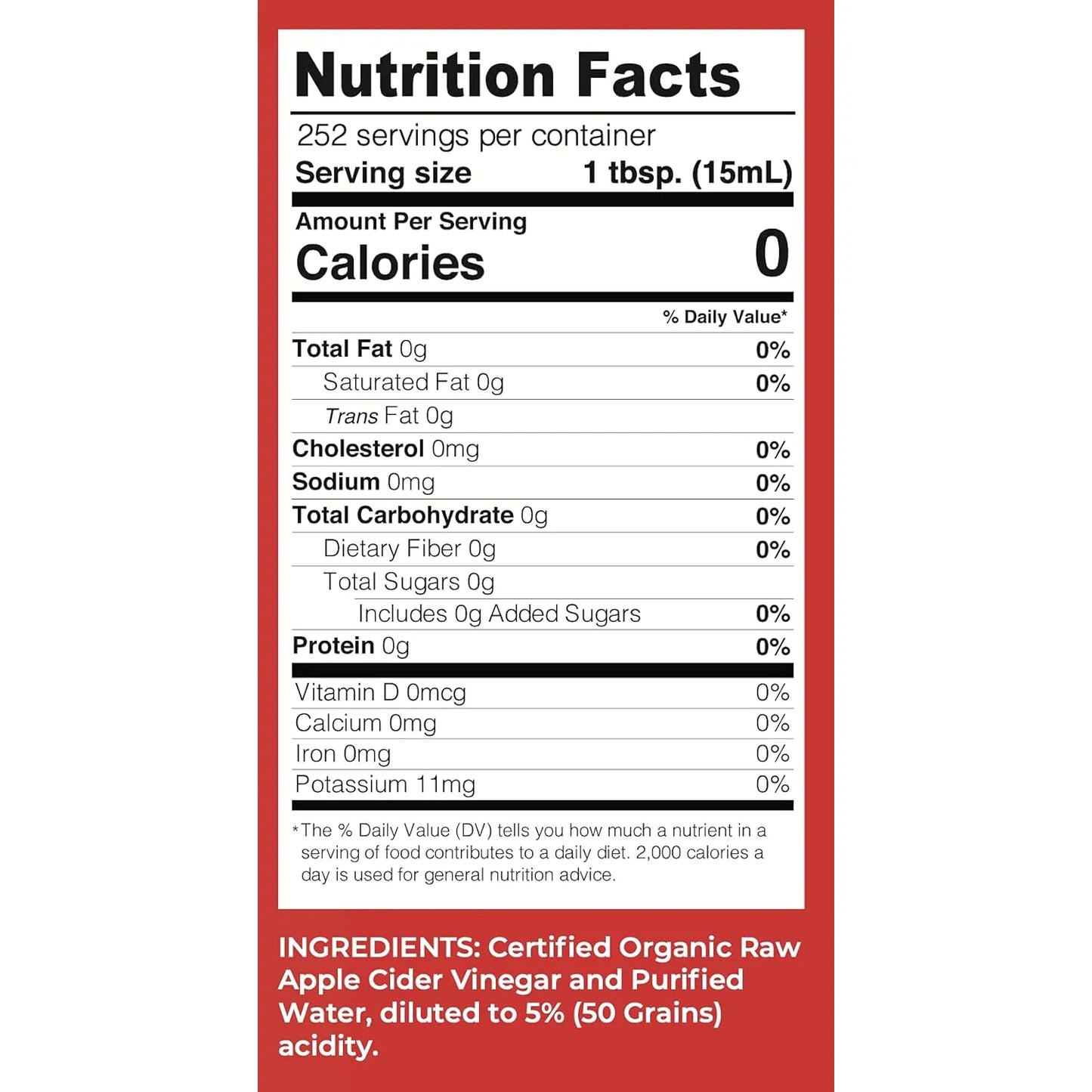 Vinagre De Sidra De Manzana Con La Madre Lucy's 3.7 Litros Orgánico Y Natural
