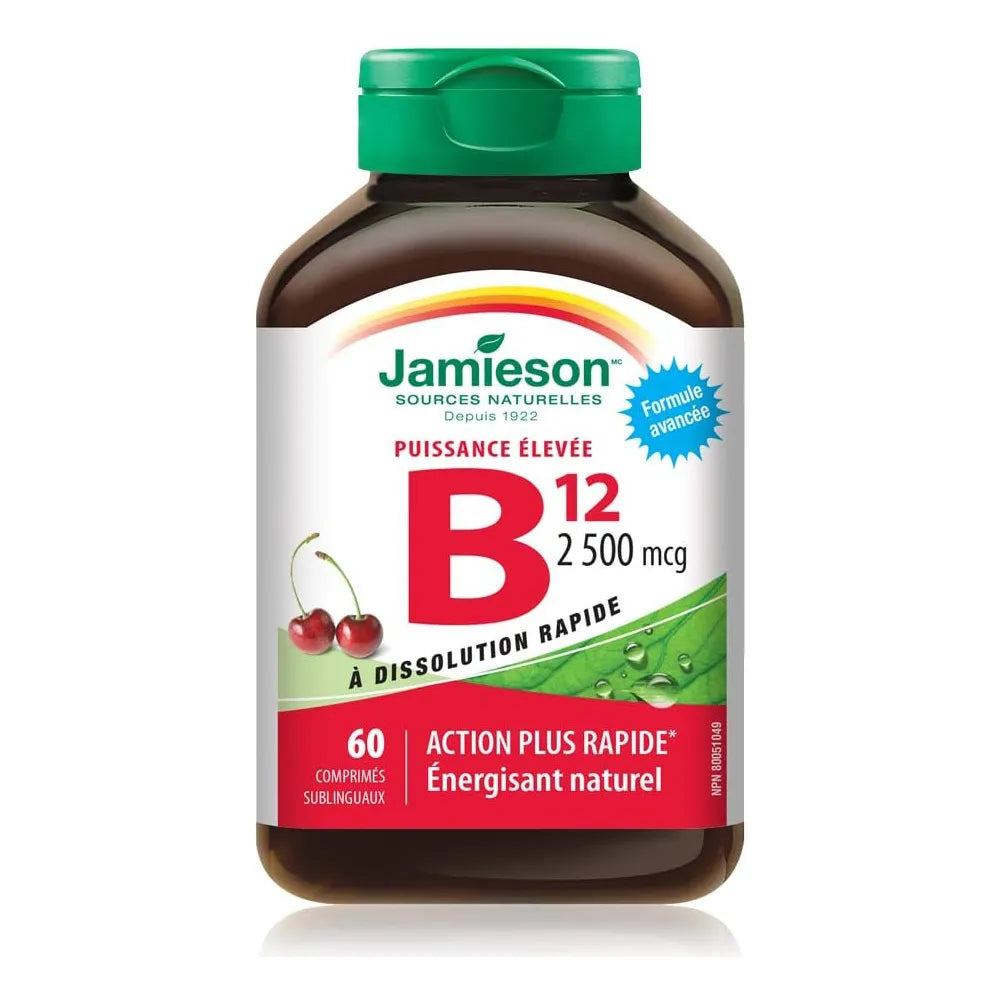 Vitamina B12 2500 Mcg Metilcobalamina 60 Tabletas Sublingual Energia Y Concentracion