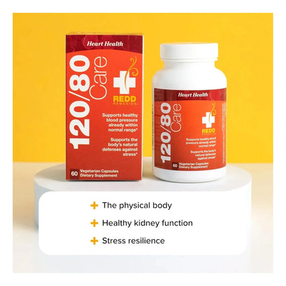 Suplemento Natural Presión Arterial 12080 Redd Remedies 60 Cápsulas Veganas Sin Gluten