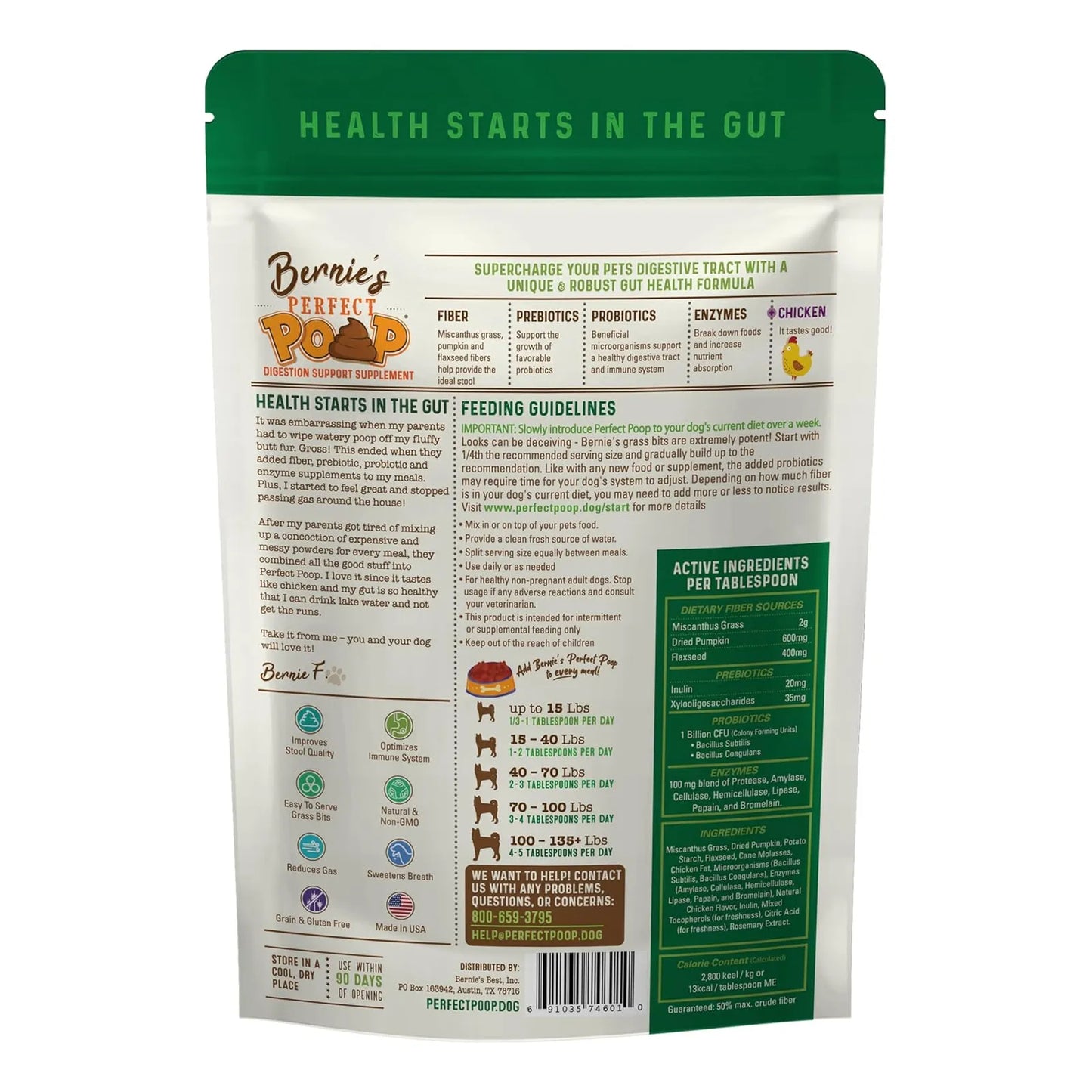 Suplemento Digestivo Para Perros Con Fibra Prebióticos Probióticos Y Enzimas Mejora Salud Intestinal