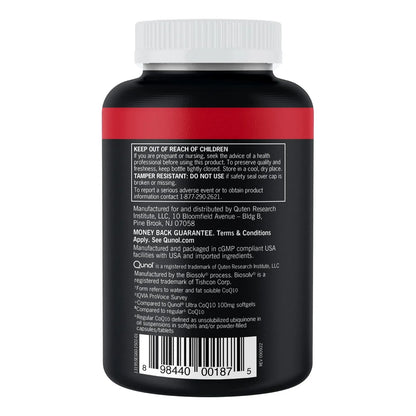 Qunol Coq10 Cápsulas Blandas 200 Mg Ultra Absorción Para Salud Cardíaca Y Energía - Imagen 7