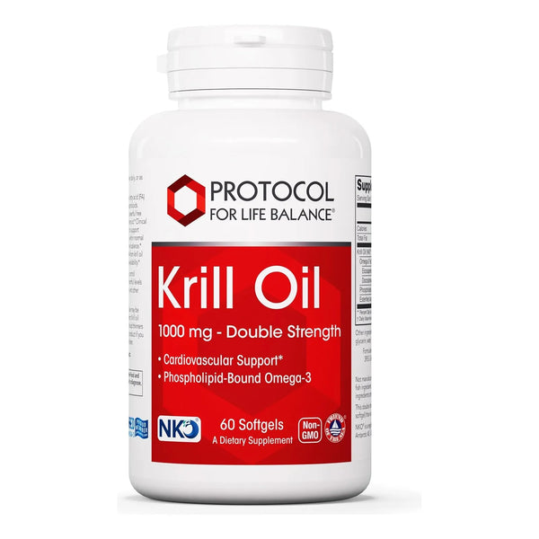 Aceite De Krill 1000 Mg DHA EPA Astaxantina Protocol For Life Balance Corazón Cerebro Articulaciones