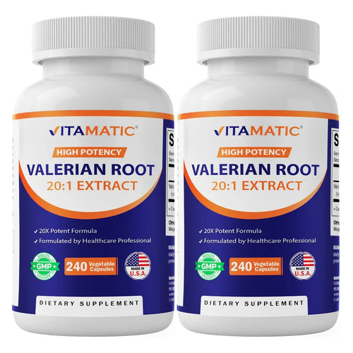 Extracto De Raiz De Valeriana 20X 250 Mg 240 Capsulas Concentrado Premium