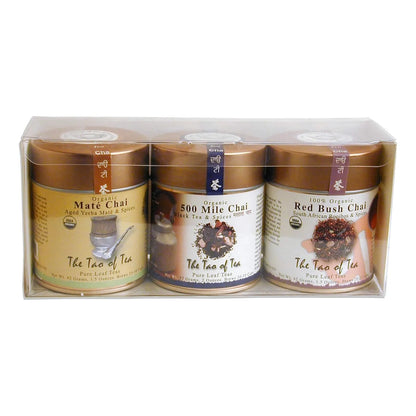 Muestreador De Té Chai En Caja Tres Unidades The Tao Of Tea Orgánico