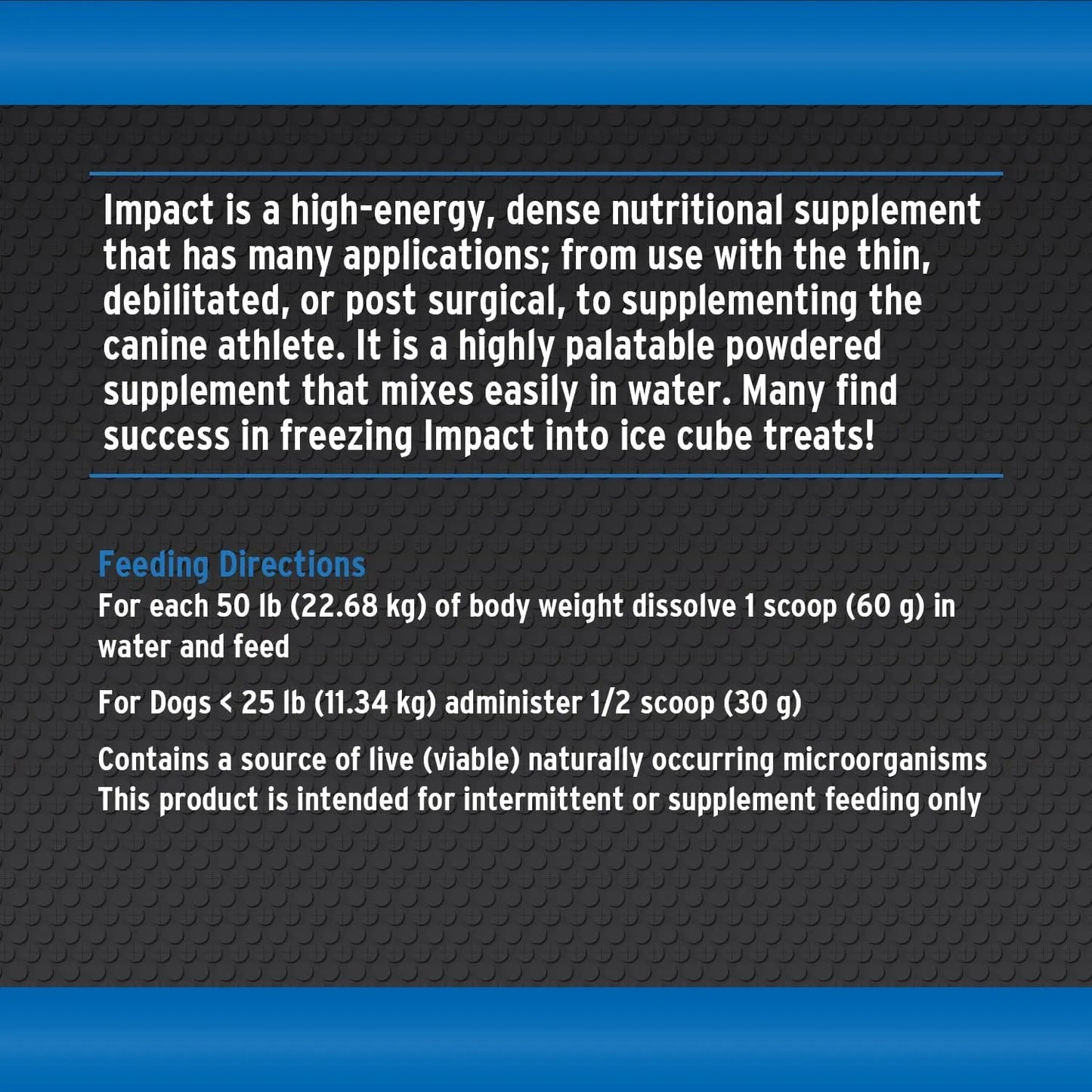 Annamaet Impact Suplemento Nutricional Energético Para Perros 1 Libra