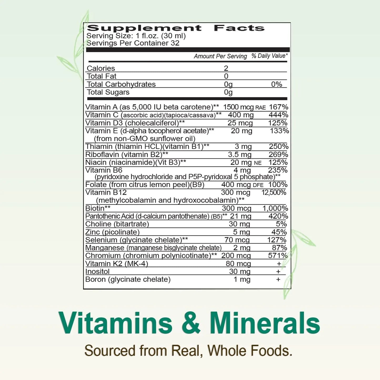 Multivitaminas Líquidas Con Ácido Fúlvico Vital Earth Minerals Super Multi 32 Onzas