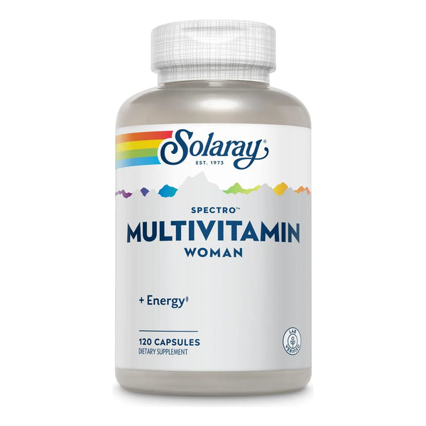 Multivitaminico Solaray Mujer 120 Tabletas Nutricion Completa Energia