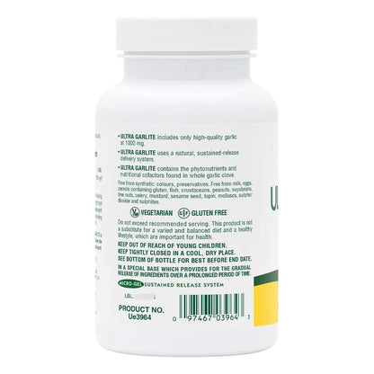 Tabletas De Ajo Ultraconcentrado Liberación Sostenida 1000 Mg Natures Plus 90 Vegetarianas