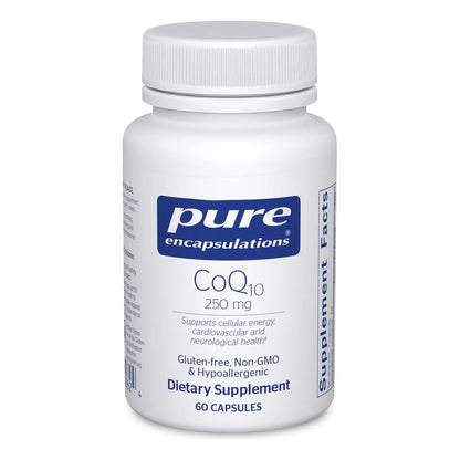 Coq10 250 Mg 60 Cápsulas Energía Mitocondrial Y Cerebral Pure Encapsulations
