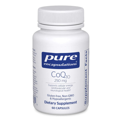 Coq10 250 Mg 60 Cápsulas Energía Mitocondrial Y Cerebral Pure Encapsulations