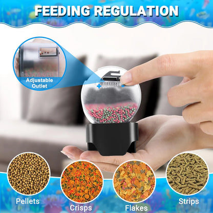 Alimentador Automático De Peces Con Temporizador Para Acuarios Dispensador De Alimentos