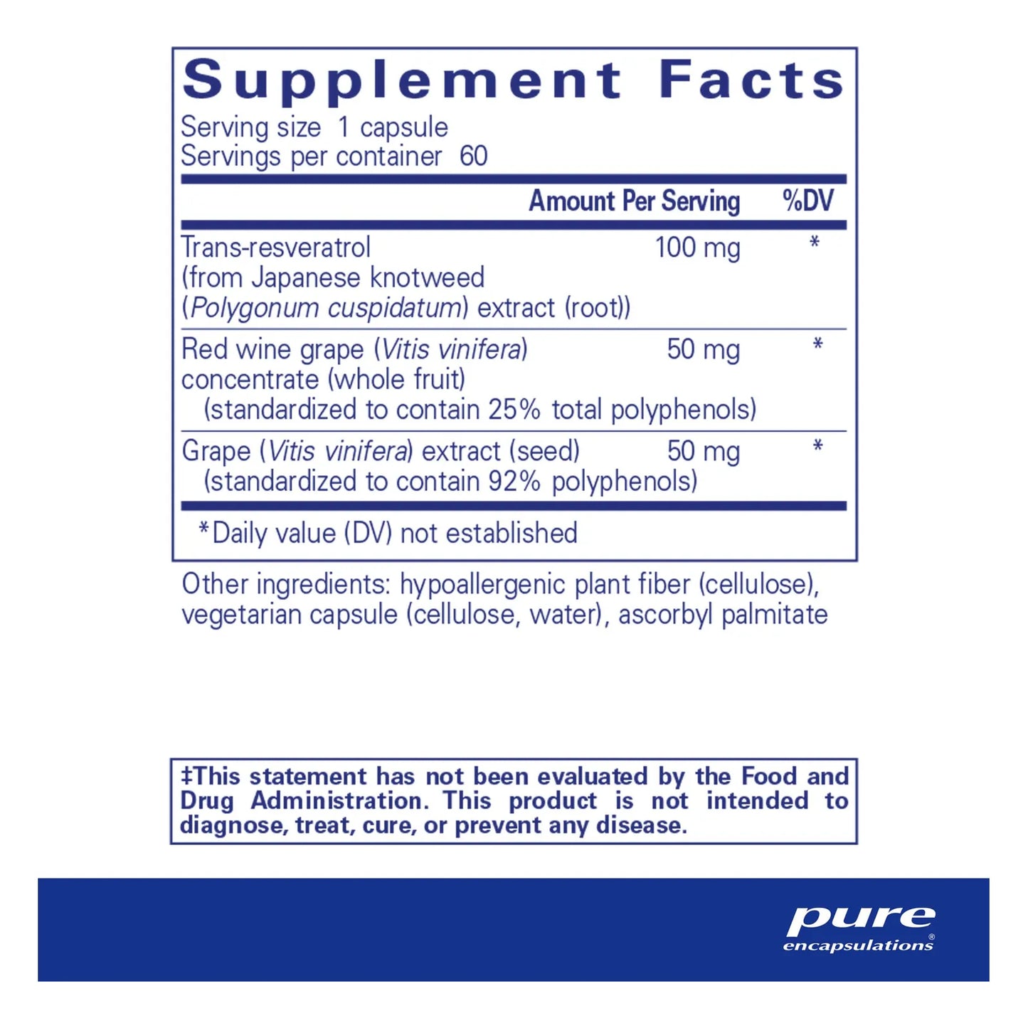 Resveratrol Extra 100 Mg 60 Capsulas Antioxidante Funcion Celular Y Cardiovascular