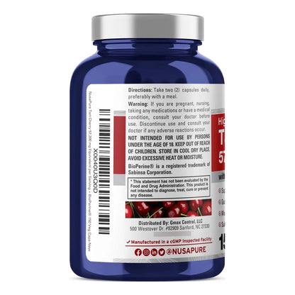 Cápsulas De Tarta De Cereza 57200 Mg 150 Unidades Vegano Sin OMG NusaPure