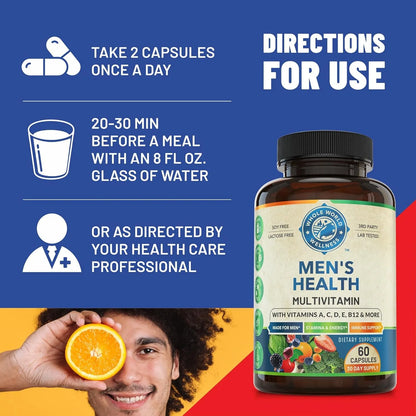 Multivitamínico Diario Para Hombre Con Energía Concentración