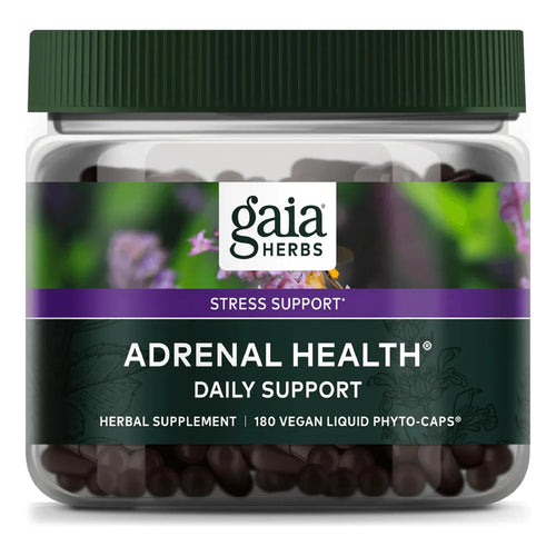 Suplemento Adrenal Health Con Ashwagandha Albahaca Santa Y Schisandra 180 Cápsulas Vegano
