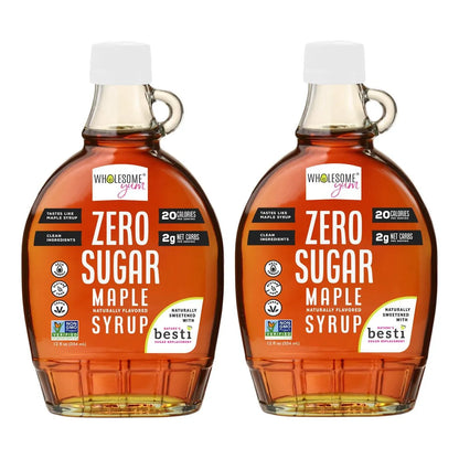 Jarabe De Arce Natural Bajo En Carbohidratos Con Fruta De Monje Ideal Para Dieta Keto