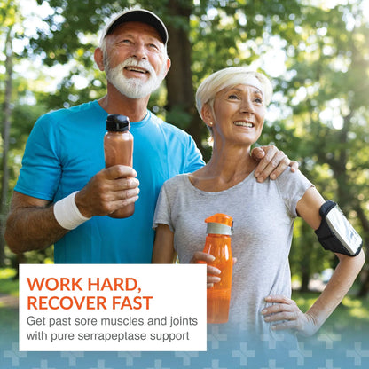 Serretia Serrapeptasa Apoyo Muscular Y Sinusal 180 Capsulas Enzima Pura