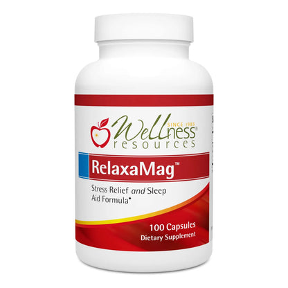 RelaxaMag Magnesio Alta Absorción Glicinato 100 Cápsulas Sueño Estrés